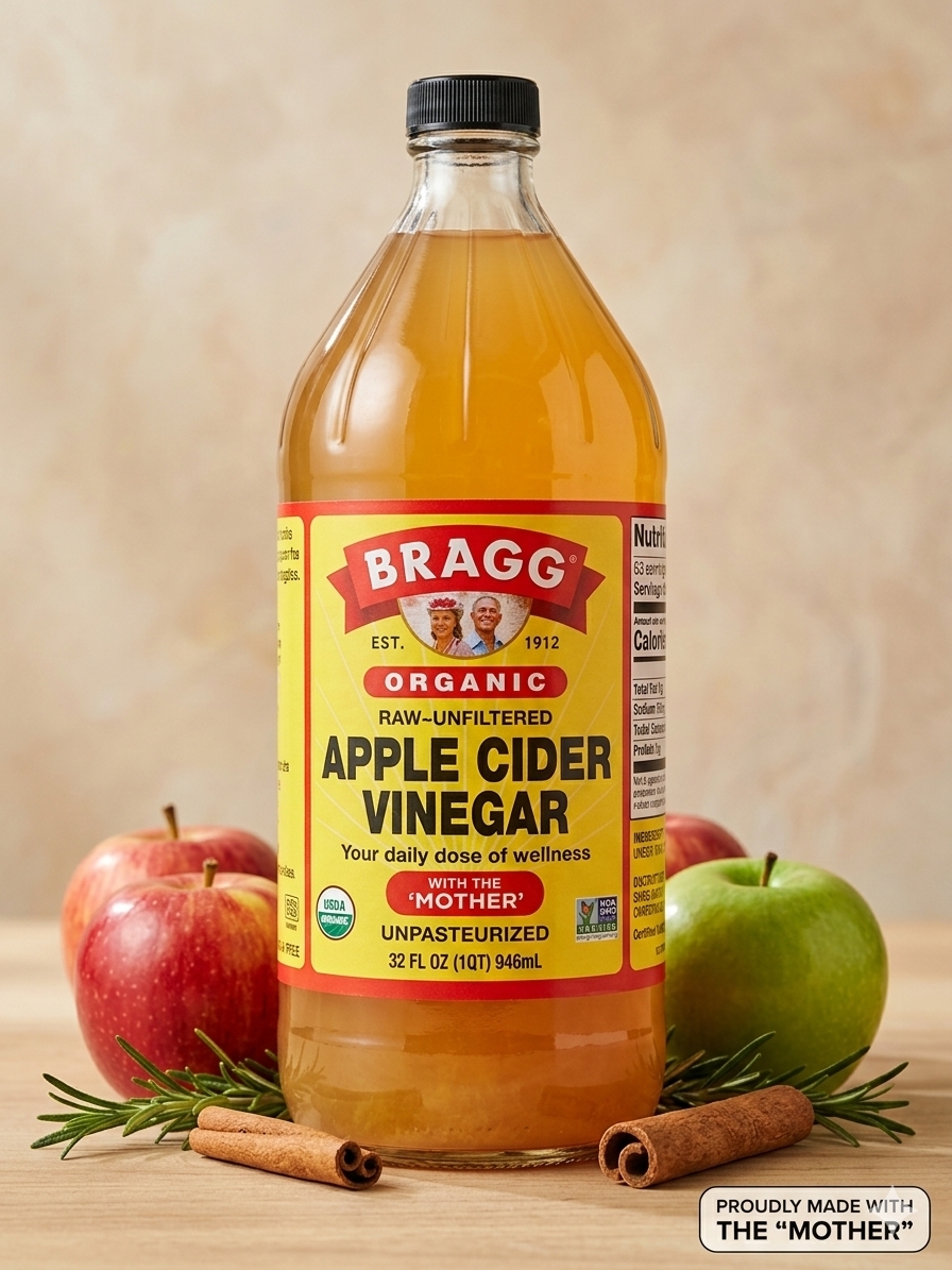 Bragg Organic Raw-Unfiltered Apple Cider Vinegar with 'Mother' – 946ml